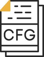 cfg Arquivo formato vetor ícone Projeto