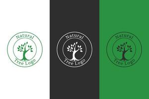 natural árvore vetor logotipo projeto, meio Ambiente o negócio marca identidade
