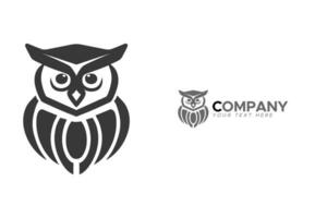 minimalista coruja vetor silhueta logotipo projeto, coruja companhia marca identidade Projeto