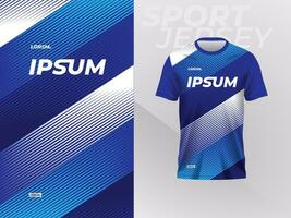 azul jérsei camisa brincar modelo Projeto para esporte uniforme vetor