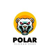 polar agressivo mascote vetor