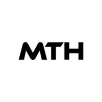 mth carta logotipo projeto, inspiração para uma único identidade. moderno elegância e criativo Projeto. marca d'água seu sucesso com a impressionante isto logotipo. vetor