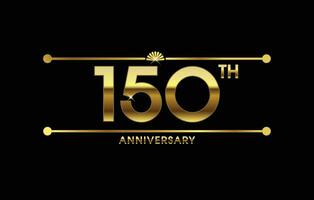 150 anos aniversário celebração vetor
