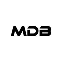 mdb carta logotipo projeto, inspiração para uma único identidade. moderno elegância e criativo Projeto. marca d'água seu sucesso com a impressionante isto logotipo. vetor