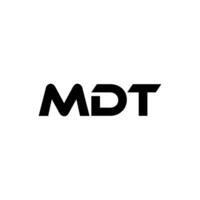 mdt carta logotipo projeto, inspiração para uma único identidade. moderno elegância e criativo Projeto. marca d'água seu sucesso com a impressionante isto logotipo. vetor