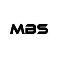 mbs carta logotipo projeto, inspiração para uma único identidade. moderno elegância e criativo Projeto. marca d'água seu sucesso com a impressionante isto logotipo. vetor