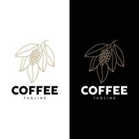 café logotipo projeto, café árvore beber vetor, modelo símbolo ilustração vetor