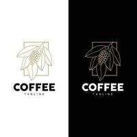 café logotipo projeto, café árvore beber vetor, modelo símbolo ilustração vetor