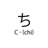 cartas do a alfabeto dentro japonês vetor