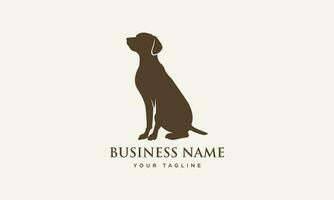 silhueta cachorro logotipo vetor