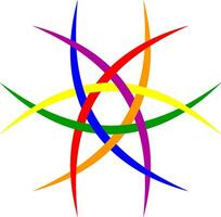 logotipo lgbt comunidade, inicialismos ficar de pé lésbica, gay, bissexual, transgêneros parada vetor