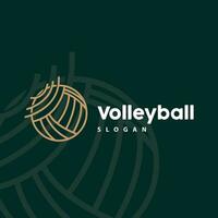 voleibol logotipo, esporte simples projeto, ilustração modelo vetor