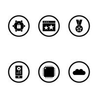 Conjunto de vetor SEO Search Engine Optimization Icons