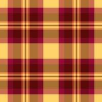 têxtil xadrez Verifica do fundo tecido textura com uma tartan padronizar desatado vetor. vetor