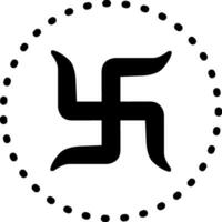 sólido ícone para hindu vetor