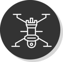 design de ícone de vetor de drone