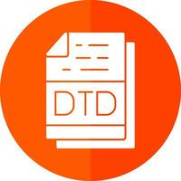 dtd Arquivo formato vetor ícone Projeto