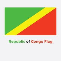 bandeira da república do congo vetor