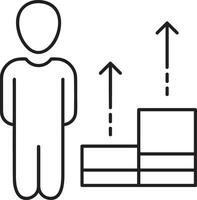 crescimento o negócio ícone símbolo vetor imagem. ilustração do a progresso esboço infográfico estratégia desenvolvimento Projeto imagem