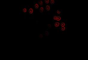 layout de vetor vermelho escuro com formas de círculo.