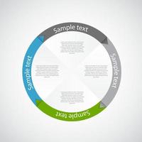 template infográfico para negócios vetor