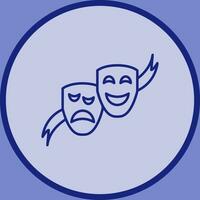 ícone de vetor de máscaras de teatro