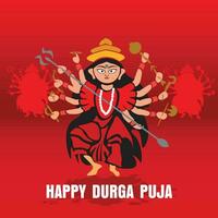 feliz durga puja vetor Projeto