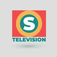 profissional televisão canal logotipo Projeto conceito vetor ilustração