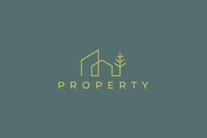 propriedade casa desenvolvimento ícone placa símbolo o negócio logotipo marca identidade modelo moderno minimalista conceito vetor