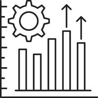 crescimento o negócio ícone símbolo vetor imagem. ilustração do a progresso esboço infográfico estratégia desenvolvimento Projeto imagem