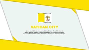 Vaticano cidade bandeira abstrato fundo Projeto modelo. Vaticano cidade independência dia bandeira desenho animado vetor ilustração. Vaticano cidade desenho animado