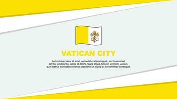 Vaticano cidade bandeira abstrato fundo Projeto modelo. Vaticano cidade independência dia bandeira desenho animado vetor ilustração. Vaticano cidade bandeira