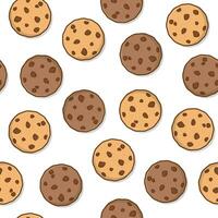 biscoitos desatado padronizar em uma branco fundo. saboroso biscoitos Pimenta tema ilustração vetor