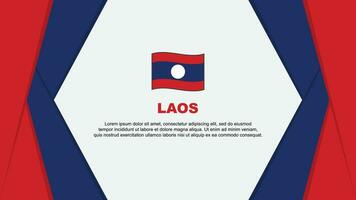 Laos bandeira abstrato fundo Projeto modelo. Laos independência dia bandeira desenho animado vetor ilustração. Laos fundo