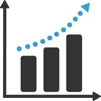 crescimento o negócio ícone símbolo vetor imagem. ilustração do a progresso esboço infográfico estratégia desenvolvimento Projeto imagem