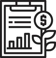 crescimento o negócio ícone símbolo vetor imagem. ilustração do a progresso esboço infográfico estratégia desenvolvimento Projeto imagem