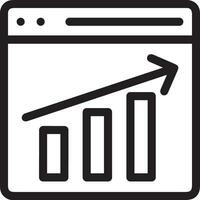 crescimento o negócio ícone símbolo vetor imagem. ilustração do a progresso esboço infográfico estratégia desenvolvimento Projeto imagem