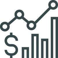 crescimento o negócio ícone símbolo vetor imagem. ilustração do a progresso esboço infográfico estratégia desenvolvimento Projeto imagem