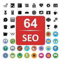 Conjunto de vetor SEO Search Engine Optimization Icons