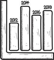 crescimento o negócio ícone símbolo vetor imagem. ilustração do a progresso esboço infográfico estratégia desenvolvimento Projeto imagem