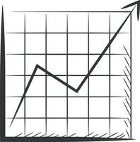 crescimento o negócio ícone símbolo vetor imagem. ilustração do a progresso esboço infográfico estratégia desenvolvimento Projeto imagem