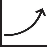 crescimento o negócio ícone símbolo vetor imagem. ilustração do a progresso esboço infográfico estratégia desenvolvimento Projeto imagem