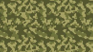 Fundo de camuflagem de pixel militar e militar vetor