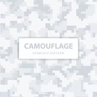 Padrão sem emenda de camuflagem de pixel militar e militar vetor