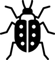 sólido ícone para insetos vetor