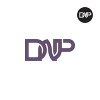 carta dnp monograma logotipo Projeto vetor