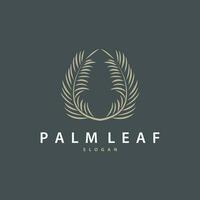 Palma folha logotipo Projeto vetor simples minimalista símbolo ilustração modelo