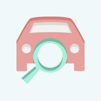 ícone diagnóstico. relacionado para carro ,automotivo símbolo. plano estilo. simples Projeto editável. simples ilustração vetor