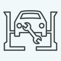 ícone serviço. relacionado para carro ,automotivo símbolo. linha estilo. simples Projeto editável. simples ilustração vetor