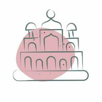ícone Novo Délhi. relacionado para capital símbolo. cor local estilo. simples Projeto editável. simples ilustração vetor